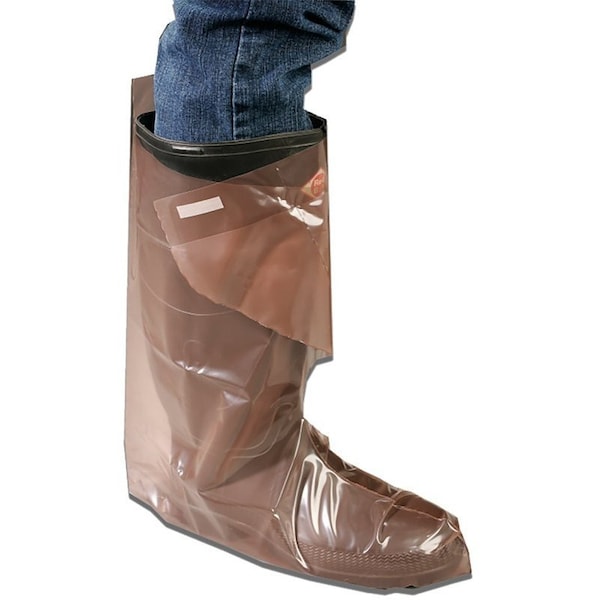 Neogen MaxiBoot Disposable Boots, Press-Tab Fastener, Polymer, Dark Brown, 25/PR - MT400-XL