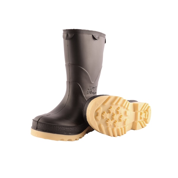 Tingley Kids Rain Boots, PVC, Polypropylene, Black, 8 - 11714