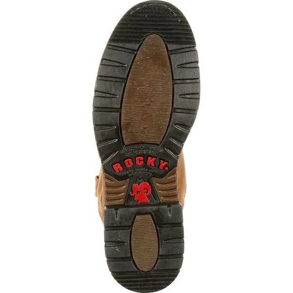 Rocky Original Ride Branson, Men's Waterproof Western Roper Boots, 10.5 W, Leather, 10 in Height - FQ0002733