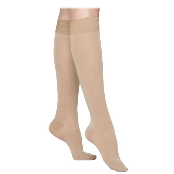 Sigvaris Select Comfort 863CSSW66-S 30-40 mmHg Womens With Grip Top Calf- Small- Short - Crispa - 863CSSW66/S