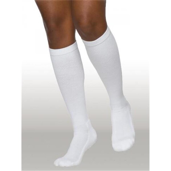 Sigvaris Cotton 20-30 mmHg Womens Closed Toe Socks- White - Small- Short - 232CSSW00