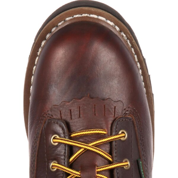 Georgia Boot Men's Waterproof Lace-To-Toe Work Boot, 11 W, Leather, 8 in Height, Chocolate - G101