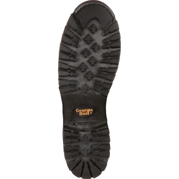 Georgia Boot Men's Waterproof Lace-To-Toe Work Boot, 11 W, Leather, 8 in Height, Chocolate - G101