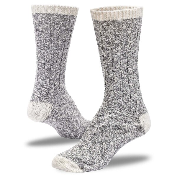 Railroad Sock Women's Boot Crew Socks, Size 5-10, Black/Grey/Natural/Pink, 2PK - 642