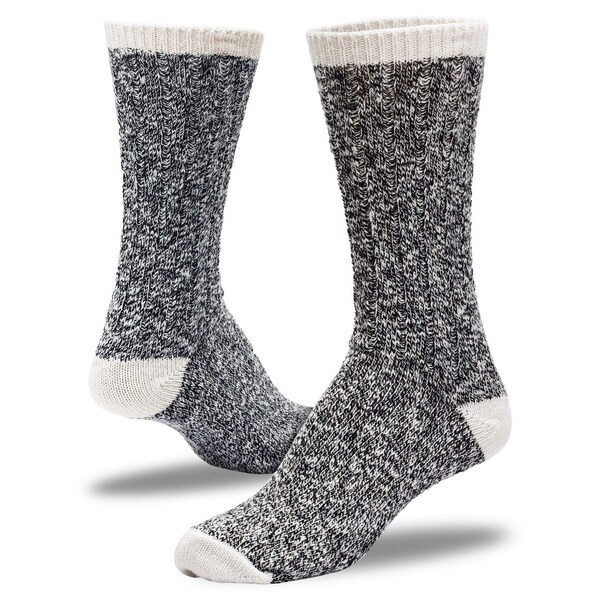Railroad Sock Women's Boot Crew Socks, Size 5-10, Black/Grey/Natural/Pink, 2PK - 642