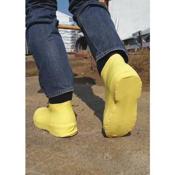 Ape Yellow Rubber Boots, 2XL, PK10 , Yellow , Latex Rubber ,  - 419505