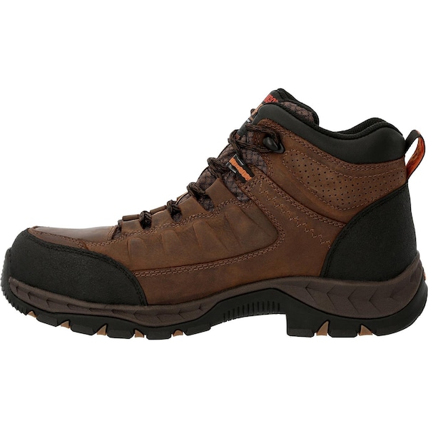 Durango Men's Waterproof Hiker Boot, 11.5 W, Alloy Toe, 5 in H, Rodeo Tan, DDB0363 - DDB0363