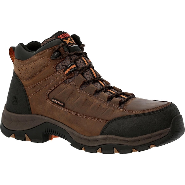 Durango Men's Waterproof Hiker Boot, 11.5 W, Alloy Toe, 5 in H, Rodeo Tan, DDB0363 - DDB0363
