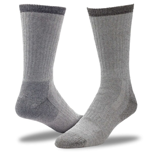 Railroad Sock Men's Merino Wool Crew Socks, Size 6-12 M, Grey, 1PR - 2965 GY