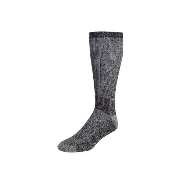 Railroad Sock Merino Wool Boot Crew Socks, Size 6-12 M, Black, 1PR - 2982 BK