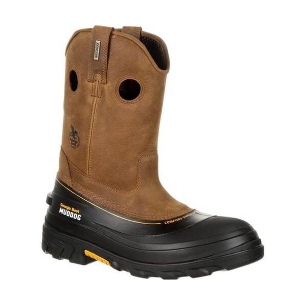 Georgia Boot Men's 11 in Composite Toe Wellington Boot, Light Brown, 12, W, GB00243 - GB00243