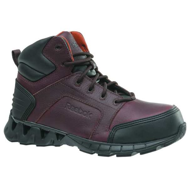 Reebok RB7005, Men's 6 in Composite Toe 6-Inch Work Boot, Black/Brown, 12, W, RB7005 - RB7005