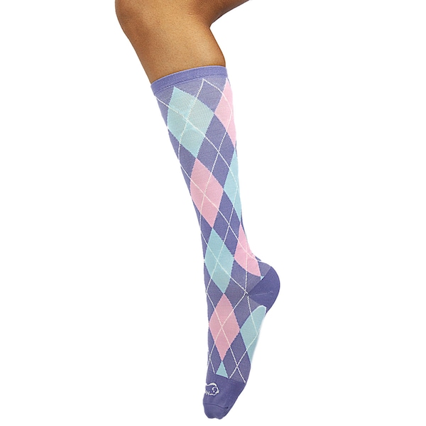 Zayaan Health Argyle Compression Socks, Pink, PR - BLZH-CSARG-2P