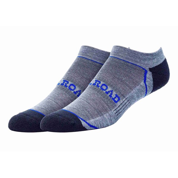Railroad Sock Outdoor No Show Socks, Size 6-12 M, Black/Blue, 2PK - OD211NSBL