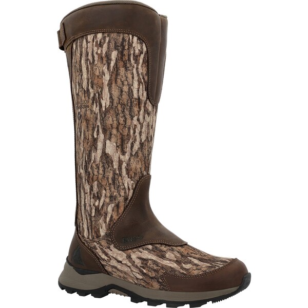 Rocky Waterproof Snake Boot, 14 M, Leather, 16 in H, Mossy Oak Bottom Land - RKS0640