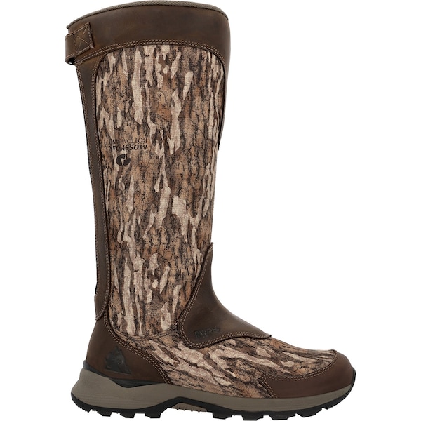 Rocky Waterproof Snake Boot, 14 M, Leather, 16 in H, Mossy Oak Bottom Land - RKS0640