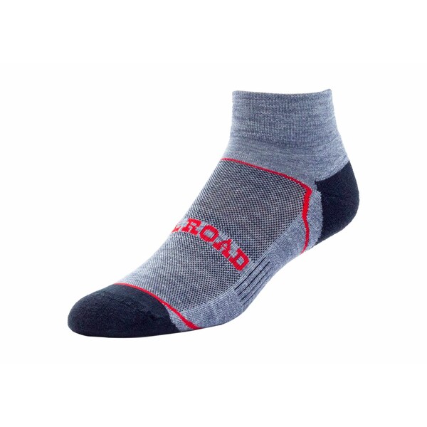 Railroad Sock Outdoor Quarter Socks, Size 6-12 M, Grey/Red, 2PK - OD211QUR
