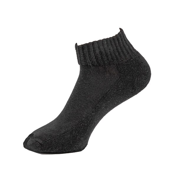 Railroad Sock Women's Quarter Socks, Size 5-10, Black/Grey/White, 3PK - 623