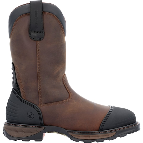 Durango Men's Waterproof Western Work Boot, 7.5 M, Steel Toe, 11 in H, Grizzly Brown, DDB0424 - DDB0424