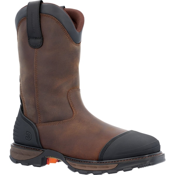 Durango Men's Waterproof Western Work Boot, 7.5 M, Steel Toe, 11 in H, Grizzly Brown, DDB0424 - DDB0424
