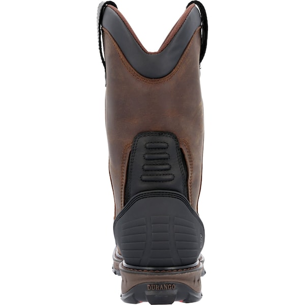 Durango Men's Waterproof Western Work Boot, 7.5 M, Steel Toe, 11 in H, Grizzly Brown, DDB0424 - DDB0424