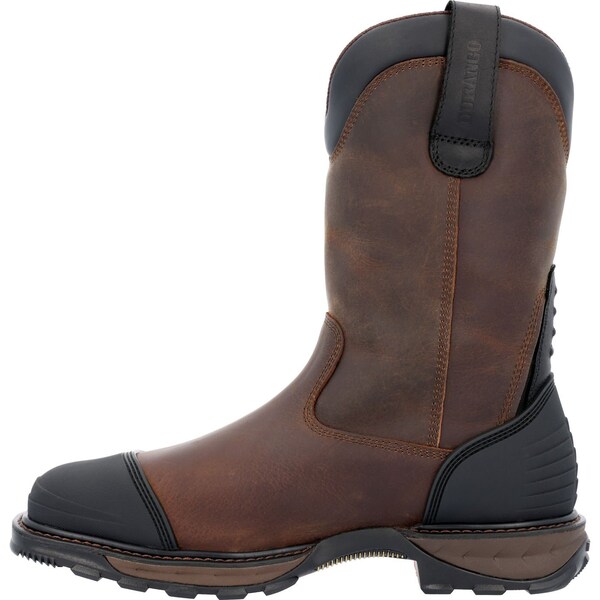 Durango Men's Waterproof Western Work Boot, 7.5 M, Steel Toe, 11 in H, Grizzly Brown, DDB0424 - DDB0424
