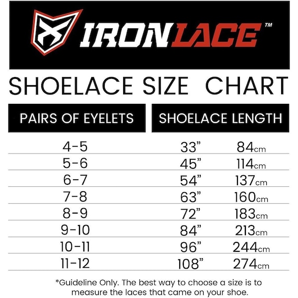 Ironlace IRONLACE Unbreakable Round Bootlaces - Black, Waterproof & Fire Resistant Shoe Laces 45" - 30003