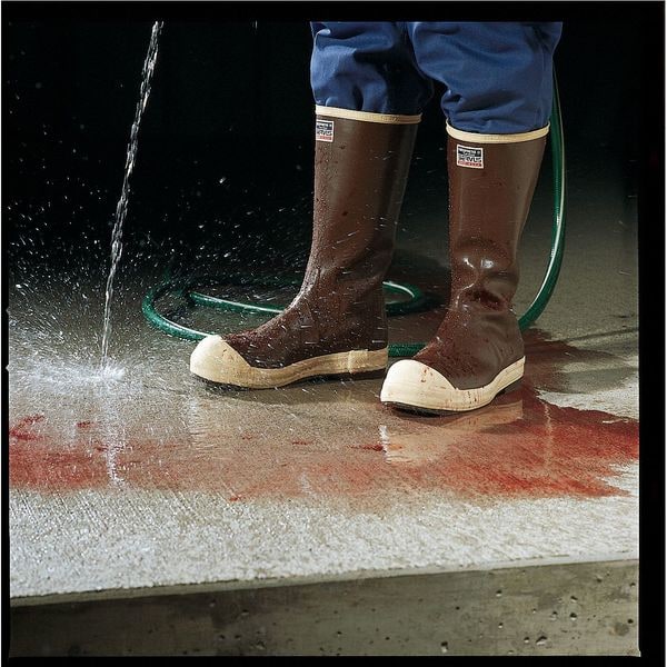 Honeywell Servus Men's Rubber Boot, 12 Steel Toe, 12" H, Brown, 22148 - 22148/12