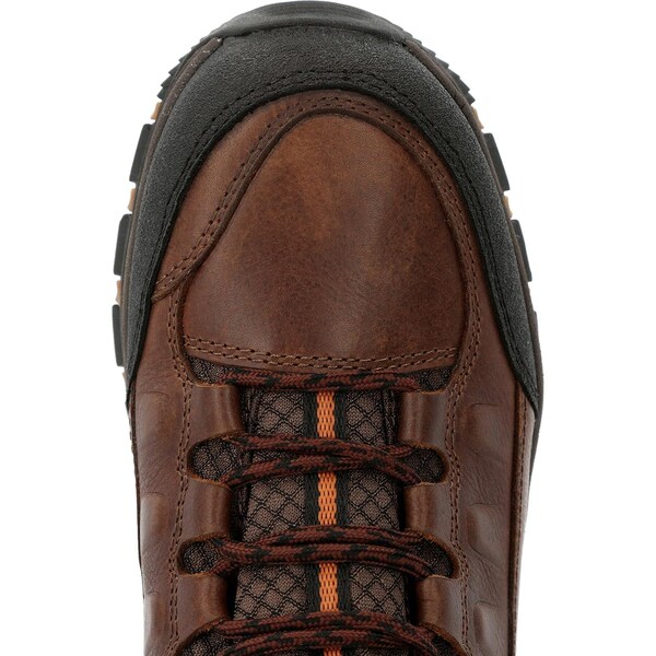 Durango Men's Waterproof Hiker Boot, 10 M, Leather, 5 in H, Matte Black Pirarucu - DDB0364