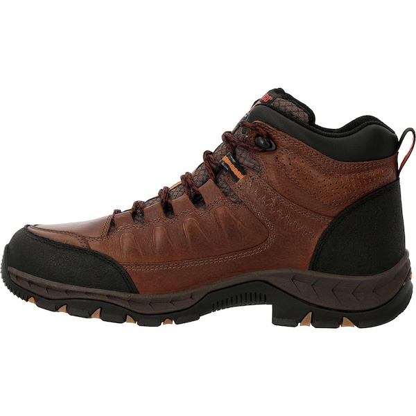 Durango Men's Waterproof Hiker Boot, 10 M, Leather, 5 in H, Matte Black Pirarucu - DDB0364