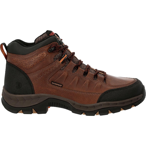 Durango Men's Waterproof Hiker Boot, 10 M, Leather, 5 in H, Matte Black Pirarucu - DDB0364