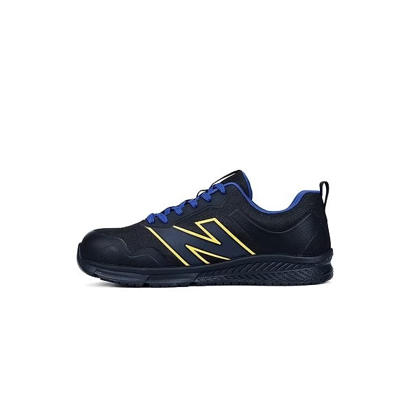 New Balance Men's Athletic Shoe, Synthetic Fabric, Synthetic Leather Upper, Blue/Yellow, 10 - MIDEVOLBL-10-4E