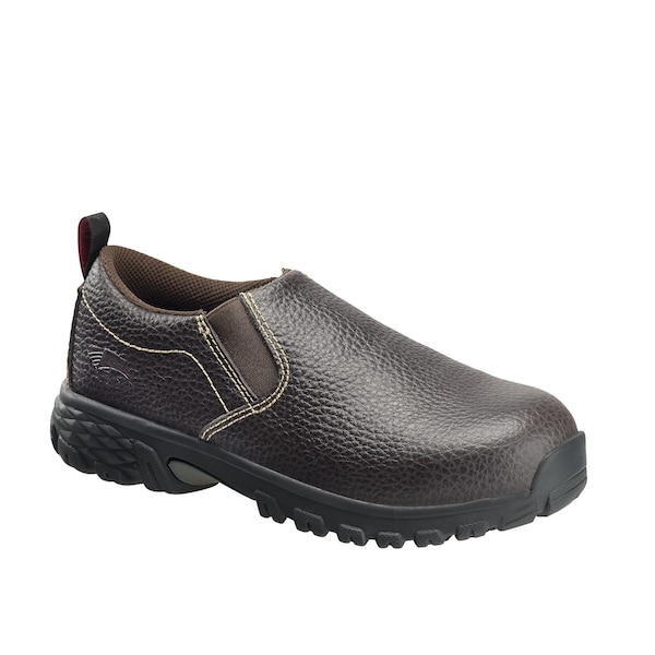 Avenger Safety Footwear Women's Aluminum Toe Slip-On Work Boot, Brown, 8, Medium, A7020 - A7020-8M