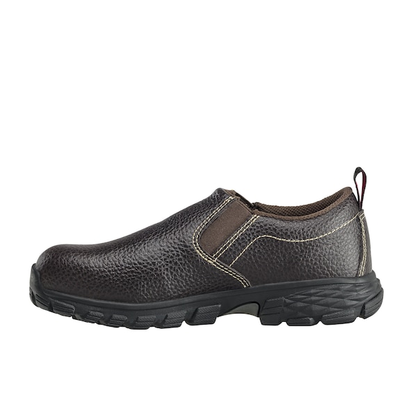 Avenger Safety Footwear Women's Aluminum Toe Slip-On Work Boot, Brown, 8, Medium, A7020 - A7020-8M