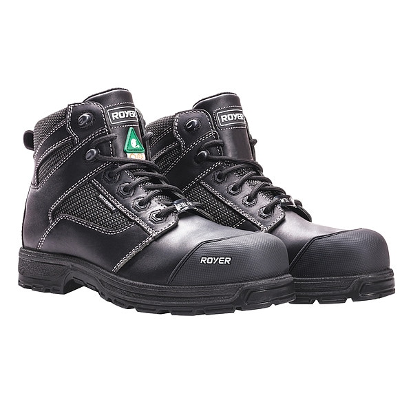 Royer AGILITY(TM) ARCTIC GRIP(R), Men's 6 in Composite Toe 6-Inch Work Boot, Black, 11, R, 5608AG - 5608AG