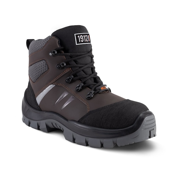 Gaston Mille Men's 6 in Fiberglass Toe Work Boot, Brown/Black, 12, W, PHMM3-12 - PHMM3-12