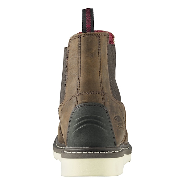 Avenger Safety Footwear Men's Soft Toe Wedge Soft Toe Work Boot, Brown, 12, Wide, A7510 - A7510-12W