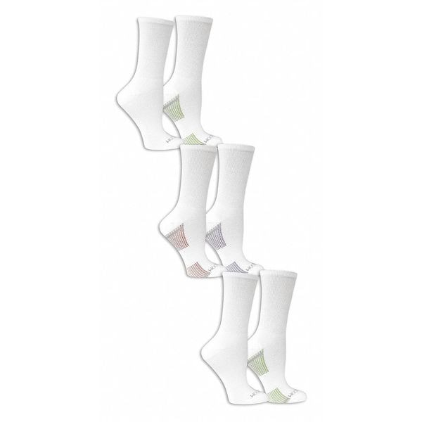 Fruit Of The Loom Socks, 8-1/2" H, Womens, Size S, PK6 - FRW10118C6CC001