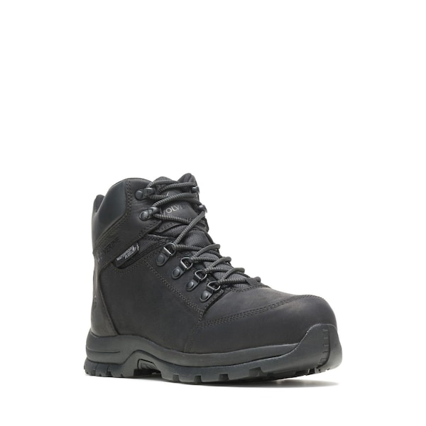 Wolverine Men's 6-Inch Work Boot, 11 W, Steel Toe, Black, W211042 - W211042