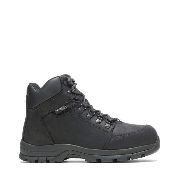 Wolverine Men's 6-Inch Work Boot, 11 W, Steel Toe, Black, W211042 - W211042