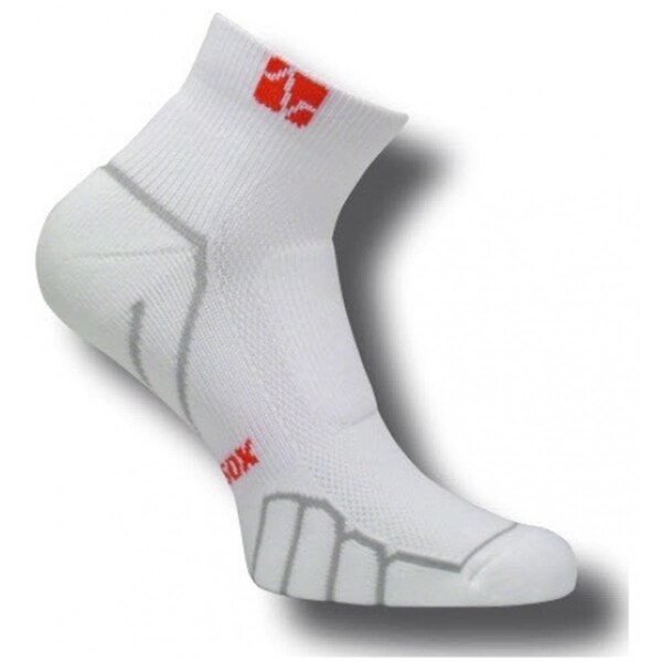 Vitalsox VT 0410 Ped Ultra Light Weight Running Socks- White-Silver - Medium - VT0410_W-SIL_MD