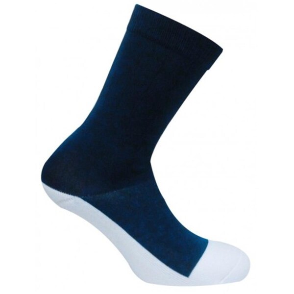 Caresox CSD 0356 Dress Classic Crew Compression Drystat Socks- Navy - Extra Large - CSD0356_NV_XLG