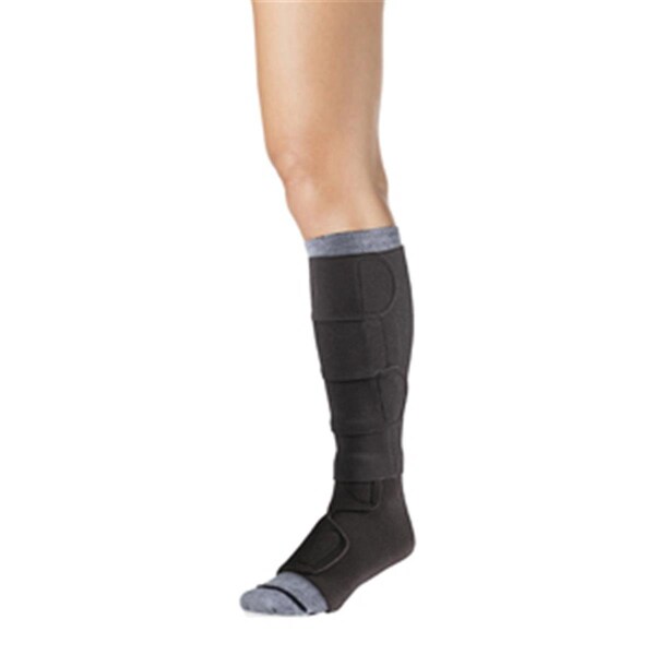 Sigvaris -1401-BKT 20-50 mmHg Low Stretch Compreflex Below Knee with Boot - Black, Small Tall - SIGVARIS-1401-BKT