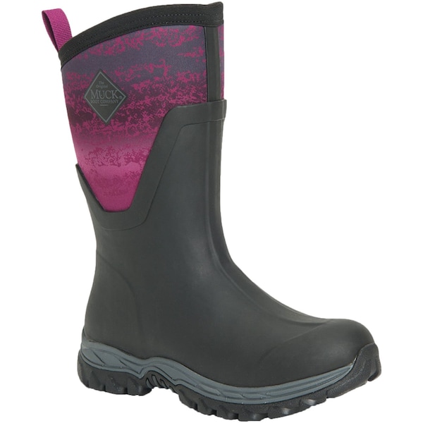 Muck Boot Co Women's Arctic Sport II Waterproof Mid Boot, Plain Toe, 12" Height, Black, 8 - AS2M004  M  080