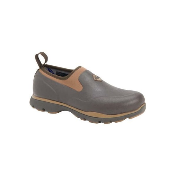 Muck Boot Co Men's Excursion Pro Low Slip-On Rubber Boot, Plain Toe, 5 in Height, Brown, 10 - FRLC-900-BRN-100