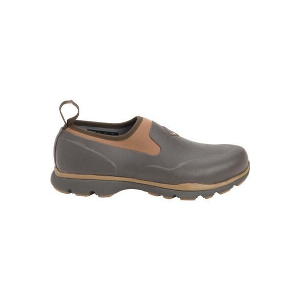 Muck Boot Co Men's Excursion Pro Low Slip-On Rubber Boot, Plain Toe, 5 in Height, Brown, 10 - FRLC-900-BRN-100