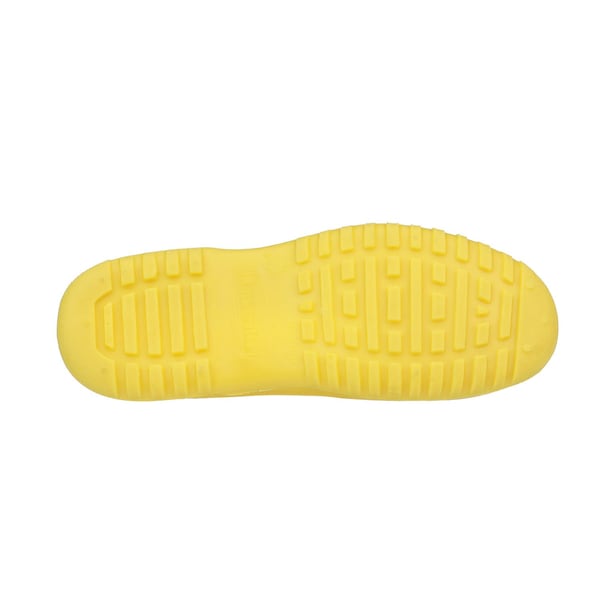 Tingley Overshoes, Plain Toe, PVC, 5 in Height, Pull On Closure, Cleated Sole, Yellow, L - 35113