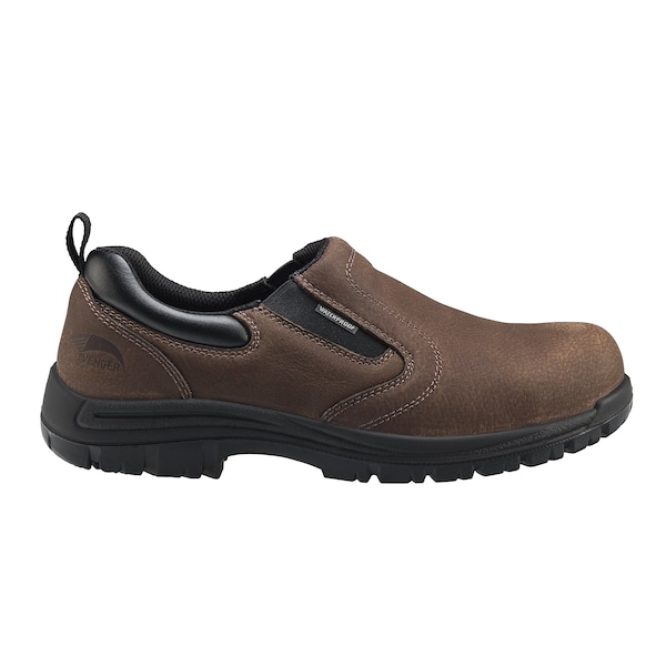 Avenger Safety Footwear Men's Composite Toe Slip-On Work Boot, Brown, 10.5, Wide, A7108 - A7108-10.5W
