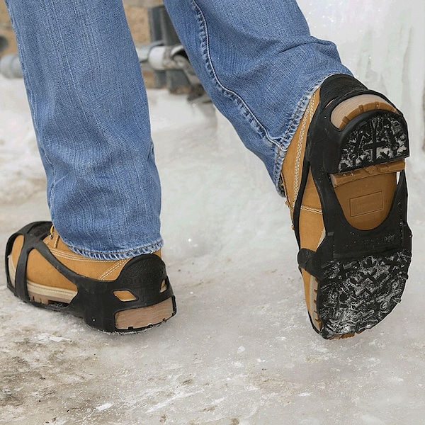 Due North Heavy Duty Traction Aid, Ice Traction Device, Rubber, Tungsten Carbide Spikes, Unisex, Size XL - V3550570-XL