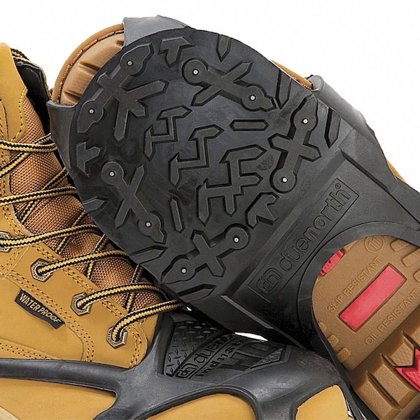 Due North Heavy Duty Traction Aid, Ice Traction Device, Rubber, Tungsten Carbide Spikes, Unisex, Size XL - V3550570-XL